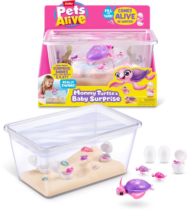 Actual product image Zuru Pets Alive - Mama Turtle & Baby Surprise