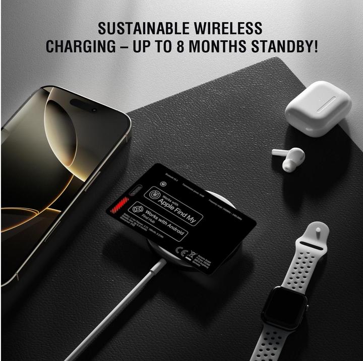 Produktbild 4smarts Standort-Finder SkyTag Card Duos ReCharge black (Android, iOS, iPadOS)