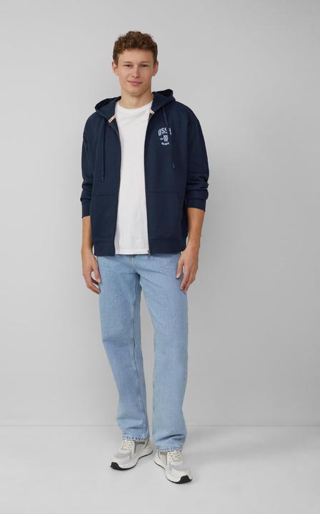 Produktbild s.Oliver Sweatshirt Jacke Hoodie-Sweatshirtjacke mit Frontprint (M)