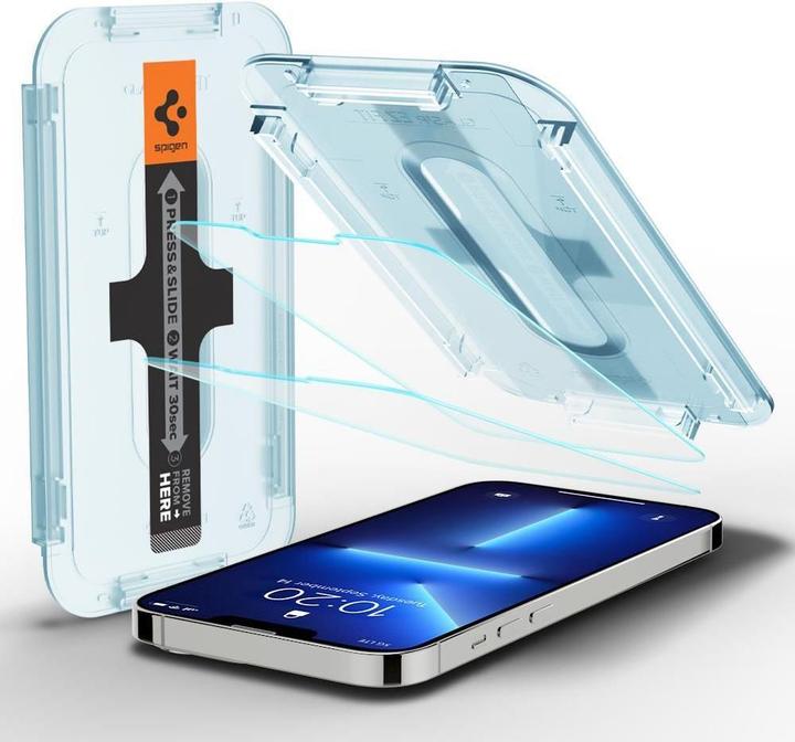 Productafbeelding Spigen Glass.tR EZ Fit (2 Pcs., Apple iPhone 13, Apple iPhone 13 Pro)