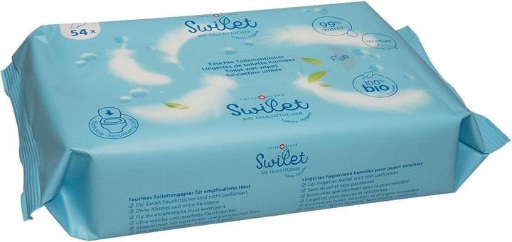 Swilet Bio-Feuchttücher Toiletten (12 x 54 pz.)