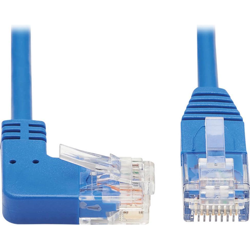 Eaton Right-Angle Cat6 Gigabit Molded Slim UTP Ethernet Cable RJ45 Right-Angle M to RJ45m (U/UTP, CAT6, 0.61 m), Netzwer...