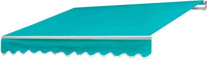 Image du produit Swisshandel24 Store alu, store banne protection solaire 5x3m polyester turquoise (5 m)