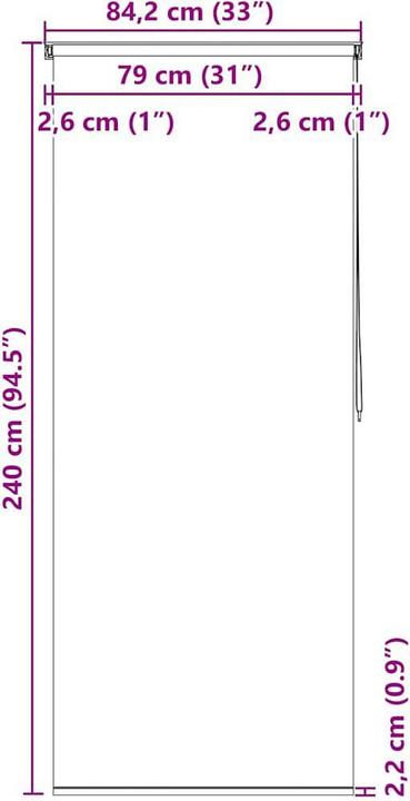 Immagine prodotto vidaXL Nemanja (80 x 240 cm)