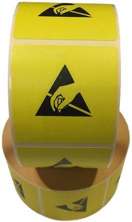 Produktbild RS PRO Hand reach logo Label25x25mm,English