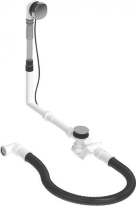 Duravit Garniture de vidage/débordement QUADROVAL chromée (Ensemble de drainage, Garniture de trop-plein)