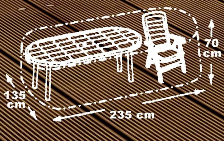 Actual product image Acamp Cover for seating oval approx 230x135x70cm