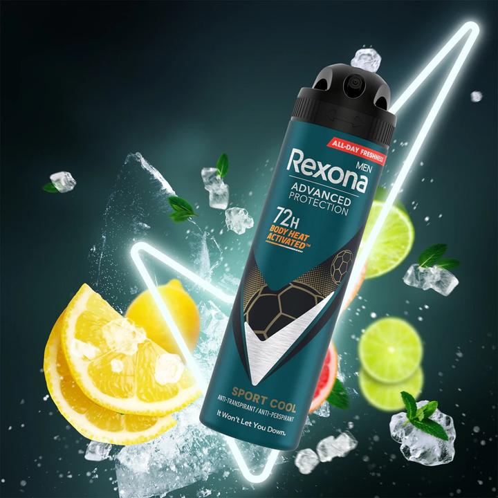 Produktbild Rexona Advanced Protection Antitranspirant Spray für Männer Sport Cool 150 ml - 72 Stunden Dauer (Spray, 150 ml)