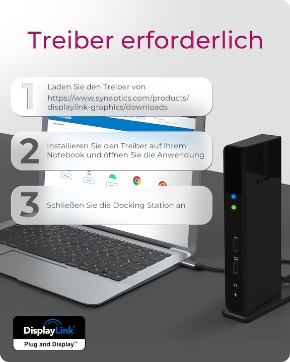 Produktbild Icy Box IB-DK2251AC Multi-Dock (USB-B, 11 Ports)