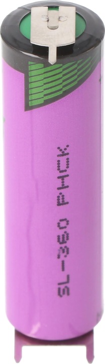 Produktbild Tadiran Lithium Batterie SL-360/PT mit Lötfahnen mit 3er Print Kontakten (1 Stk., AA, 2300 mAh)