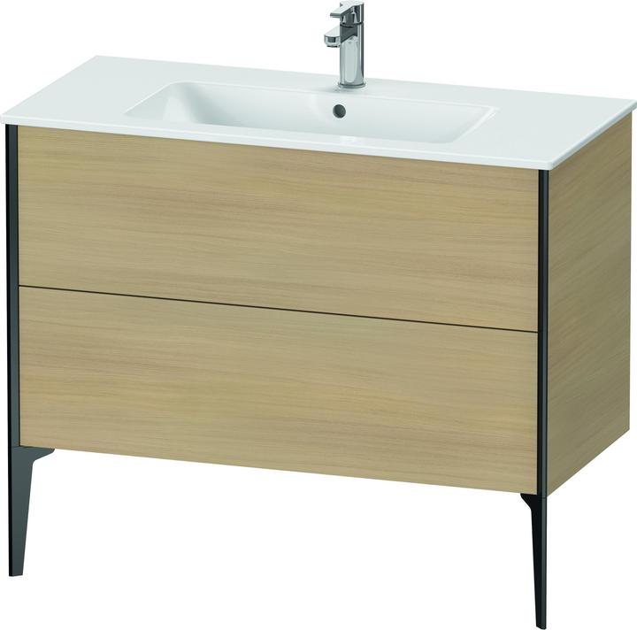 Actual product image Duravit XViu 4483 Vanity unit vertical, 2 drawers, for wash basin ME by Starck 233610, 1010x480 mm (101 x 48 x 59.5 cm)