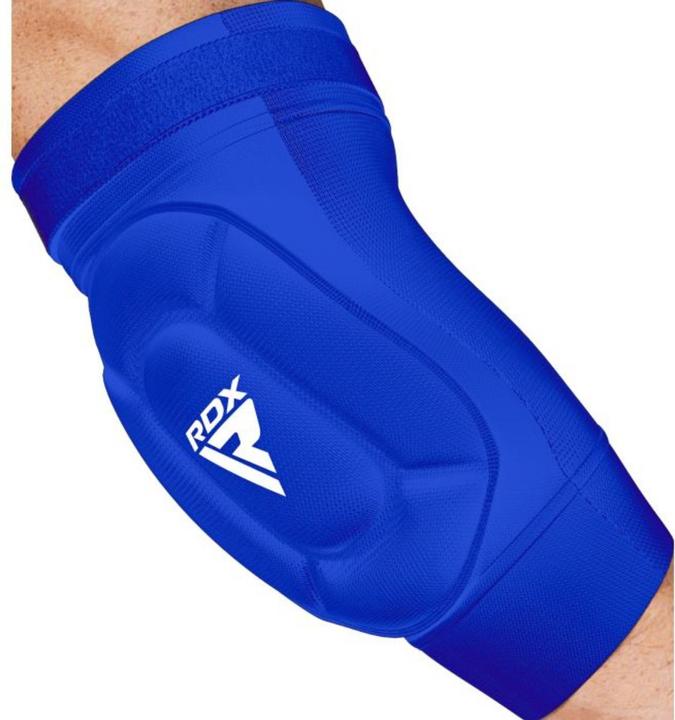Produktbild Rdx Ellenbogenschutz aus Schaumstoff Blau/Weiss-L (L, Ellbogenschoner, Paar)