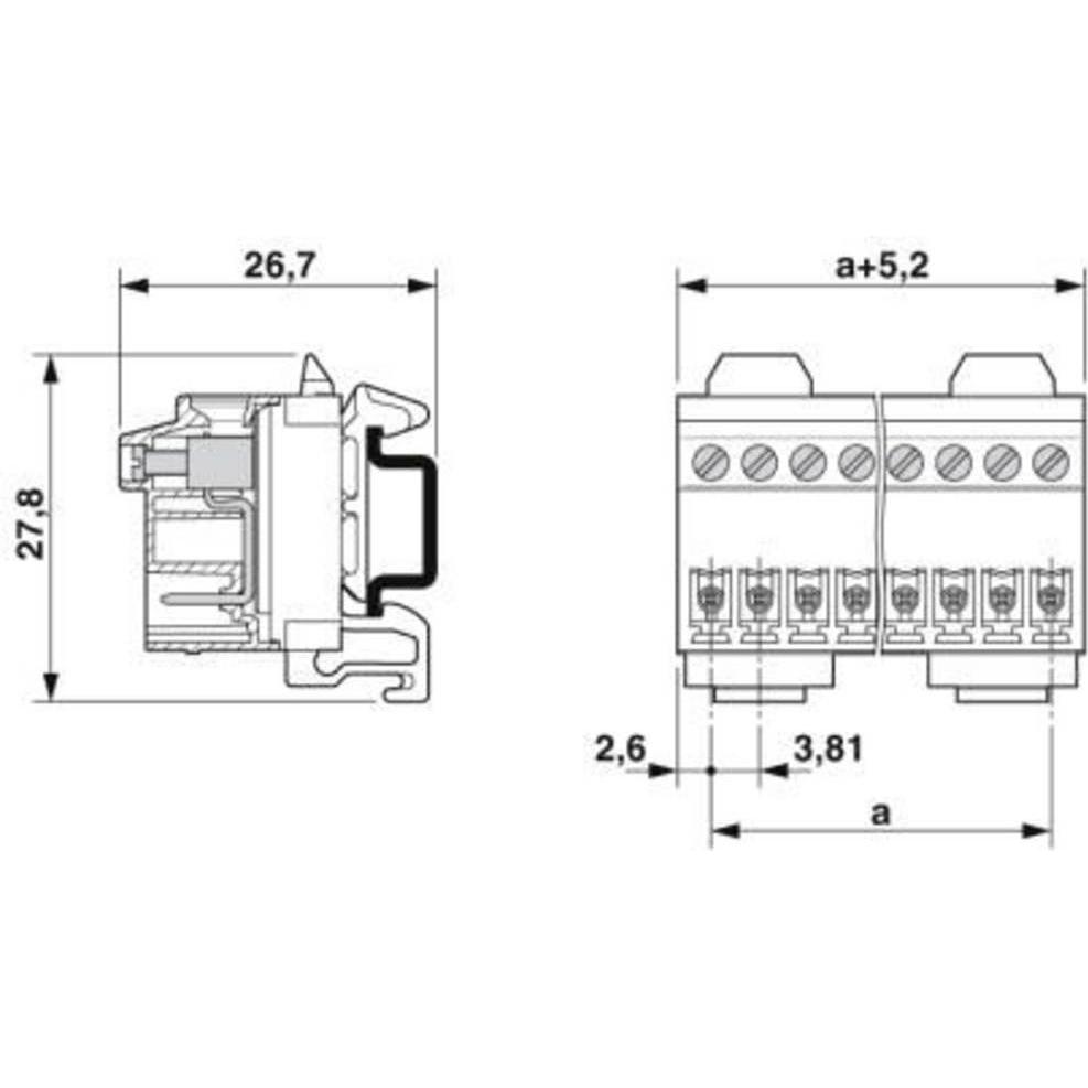 Thumbnail - Phoenix Contact Leiterplattengrundleiste, Elektronikkabel + Stecker, Grün