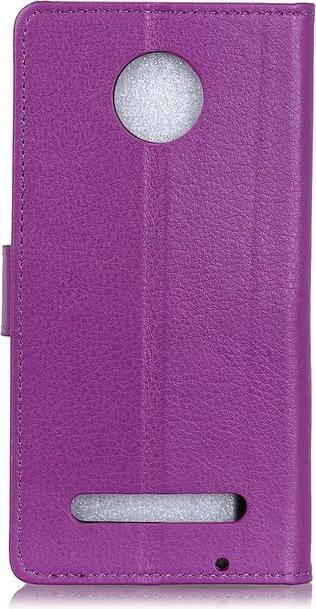 Actual product image MU Classic Litchi Leather Bookcover Series (Motorola Moto Z3 Play)