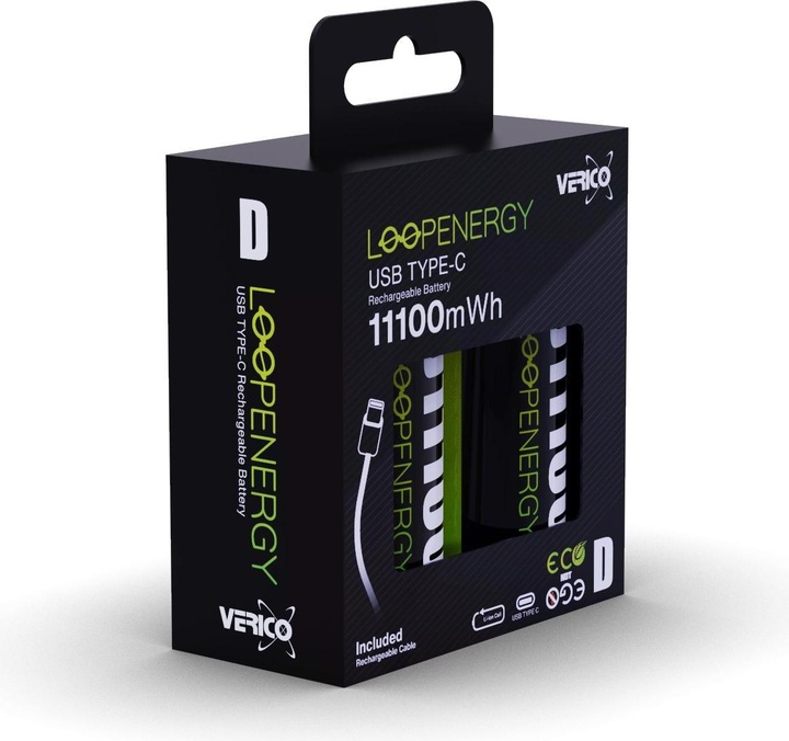 Actual product image Verico LoopEnergy (2 pcs., D, 7400 mAh)