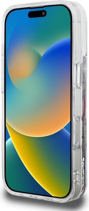 Produktbild Karl Lagerfeld Case Liquid Glitter Choupette Logo for iPhone 16 Pro Max transparent (Apple iPhone 16 Pro Max)