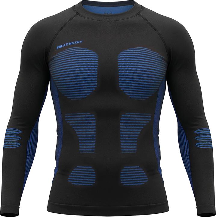 Produktbild Normani 2 x Thermooberteil Langarm Shirt Skiunterwäsche für Herren - 9874 (52, 54, L, XL)