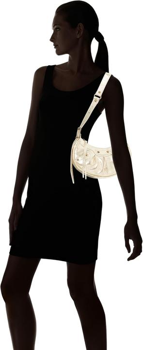 Produktbild Zitha Metallic Leather Crescent Shoulder Bag with Adjustable Strap