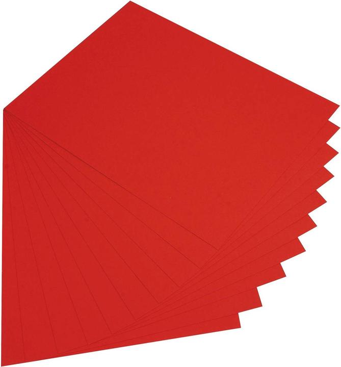 Actual product image Folia Clay paper, DIN A4, 130 g/sqm, bright red (130 g/m², 100x)