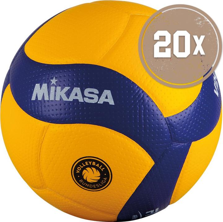 Mikasa 20ER BALLPAKET VOLLEYBALL V200W-VBL OFFICIAL (DVV1) (5)