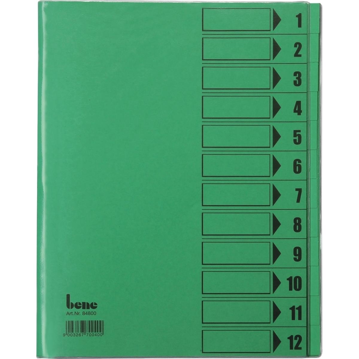 Bene, Mappe, Ordnungsmappe Verwendung für Papierformat: DIN A4 Grammatur: 230 g/m² (A4, 1 x)