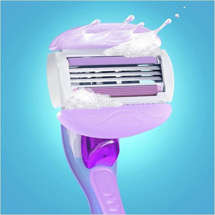 Actual product image Venus Optic Gillette Comfortglide Breeze Razor 1 Handle 2 Blade Refills 3 Blades Gentle Shaving