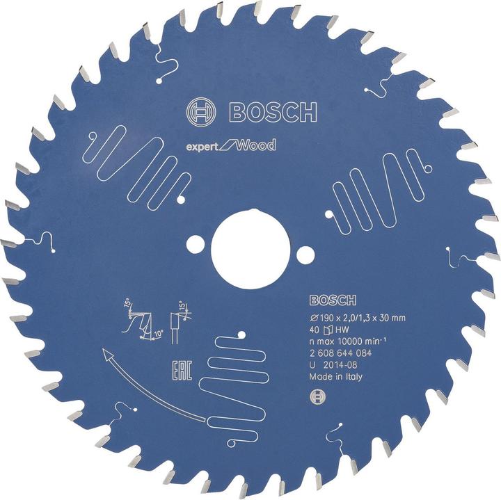 Actual product image Bosch Professional Zubehör Circular saw blade Expert for Wood, 190 x 30 x 2.0 mm, 40