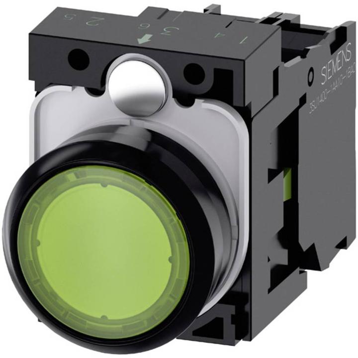 Produktbild Siemens Illuminated pushbutton, 22mm, green