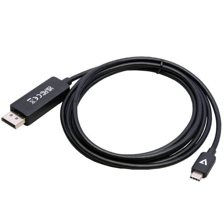 Actual product image V7 USB C – Display Port (2 m, DisplayPort, 1.4)