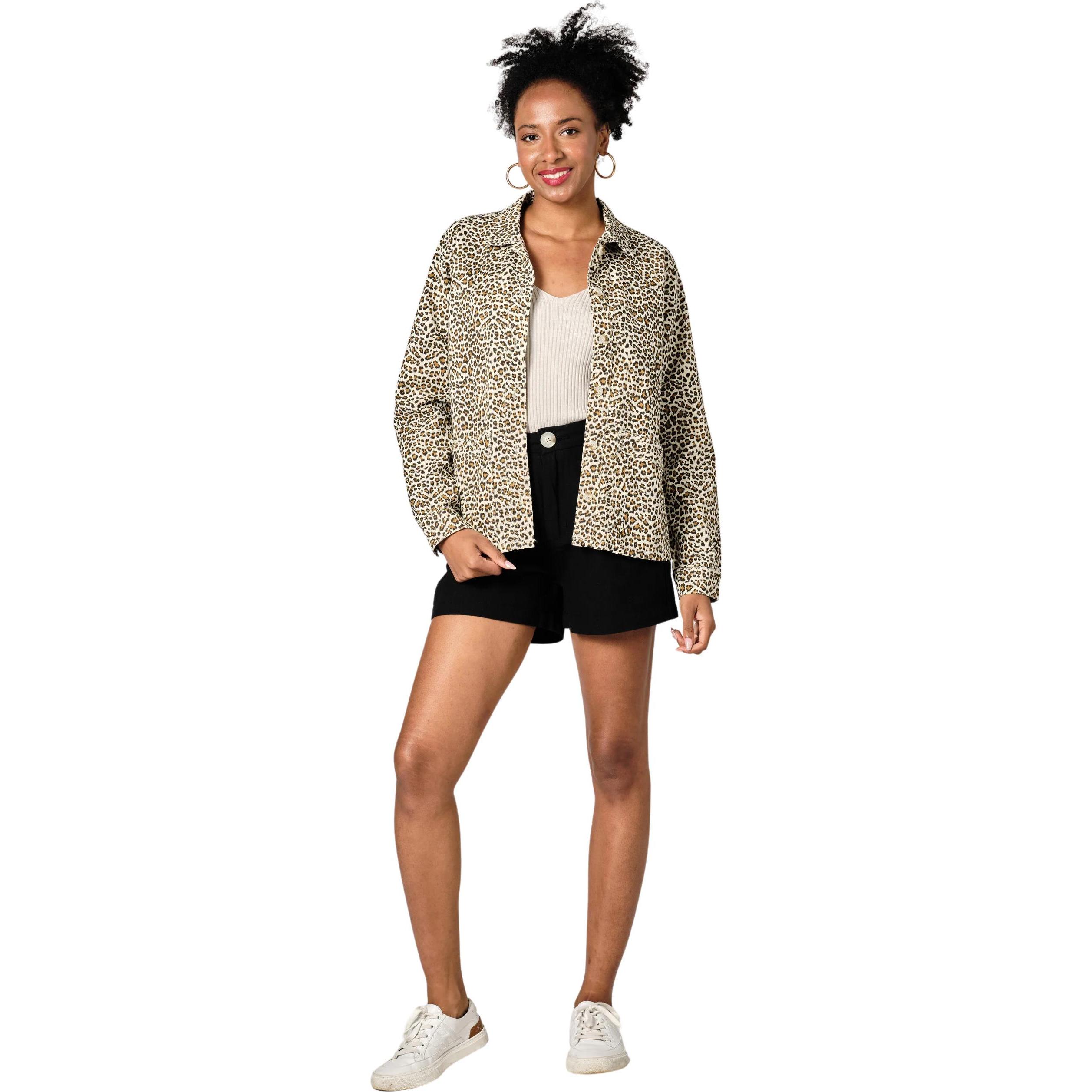F.A.M. Paris, Damen, Jacke, Vivian Leopard (XS), XS