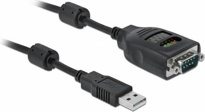 Actual product image Delock USB Type-A to Serial DB9 Adapter with 9 LED RS-232 Tester (2 m)