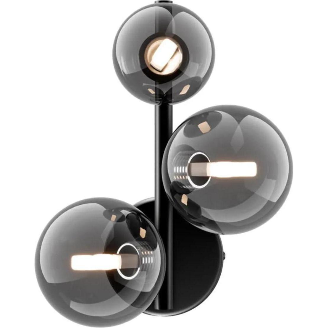 Maytoni, Wandleuchte + Deckenleuchte, Dallas Wandleuchte, Wandlampe 3x G9 Schwarz (G9)