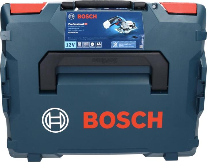 Image du produit Bosch Professional Bosch GKS 12V-26 Professional Scie circulaire sans fil 85mm avec boîtier L-Boxx + 1x Batterie GBA 3