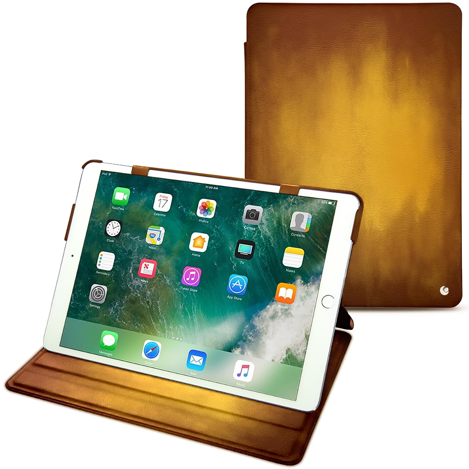Noreve Lederschutzhülle horizontal (iPad Pro 10.5), Tablet Hülle, Gold