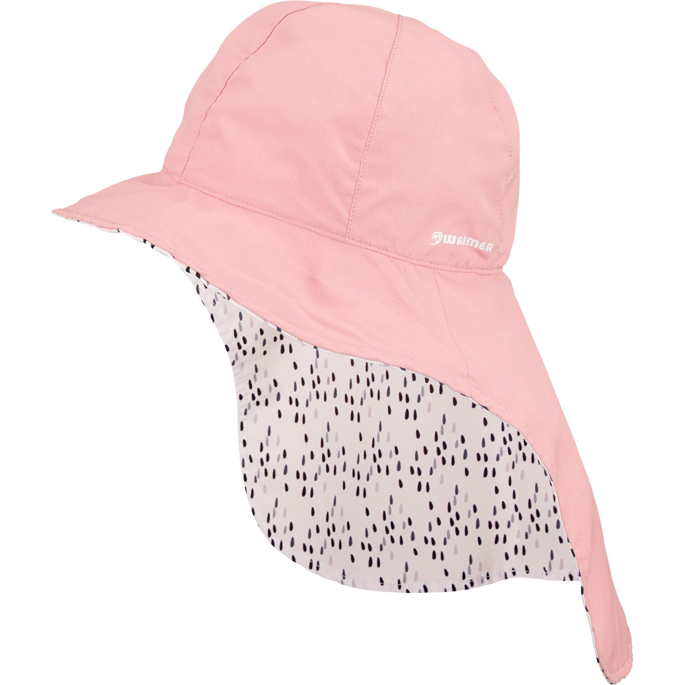 NoName, Mütze, UV Cap With Neck Flap Junior Reversible Bora Rosa, Rosa