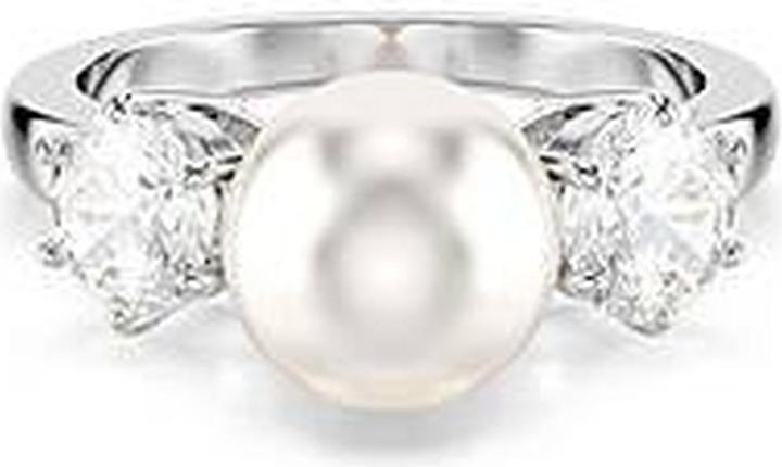 Produktbild Swarovski Matrix Ring Kristallperle Rundschliff Weiss (60)