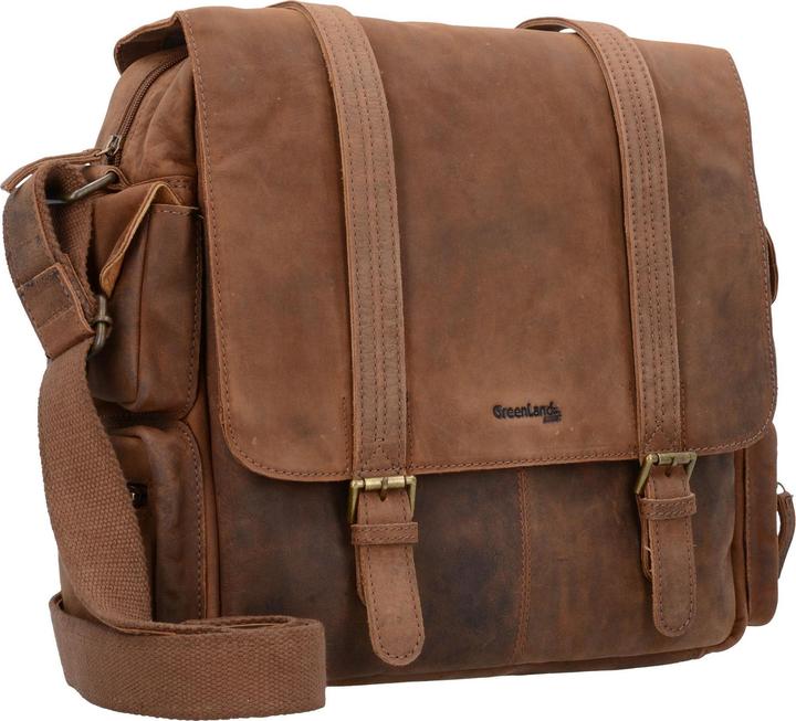 Image du produit Greenland Nature Montenegro Messenger en cuir 31 cm Compartiment pour ordinateur portable (11 l)