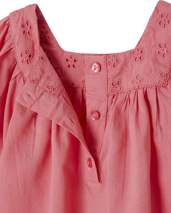 Image du produit Vertbaudet Blouse bébé avec broderie ajourée (68)