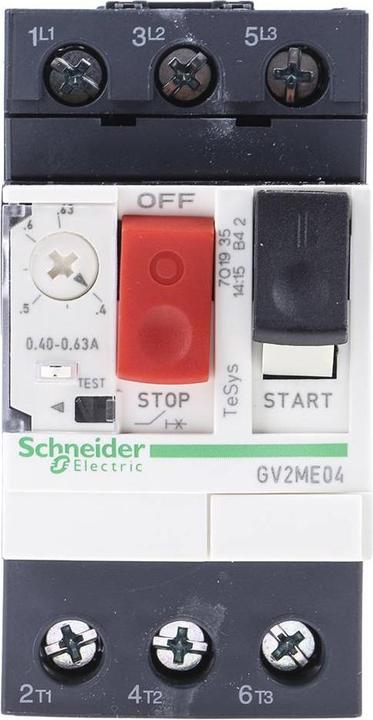 Produktbild Schneider Electric Motorschutzschalter GV2ME04 0,4-0,63A
