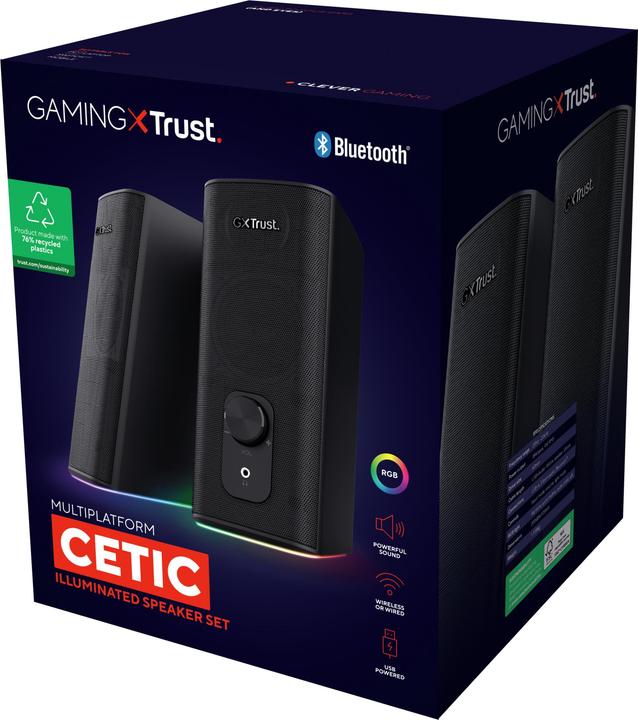 Image du produit Trust GXT612 CETIC BT Haut-parleur PC filaire Noir