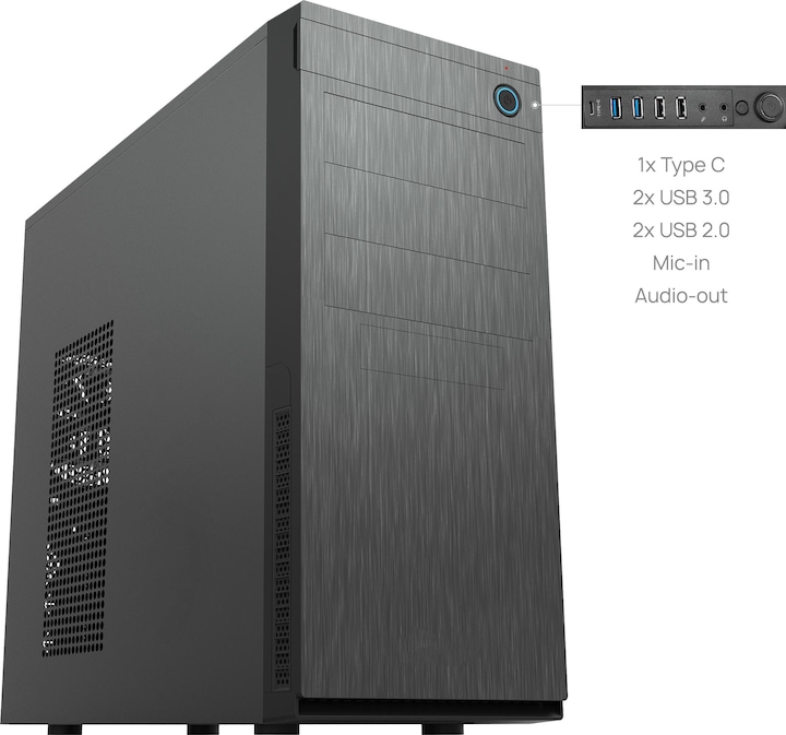 Actual product image Chieftec HC-10B-OP (ATX, mATX, Mini-ITX)