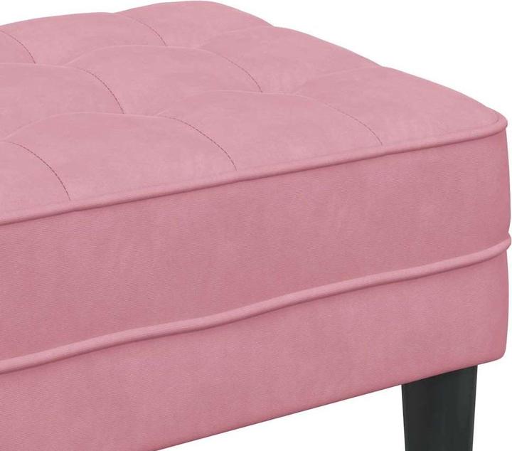 Actual product image vidaXL Samt Ottoman (57 cm)