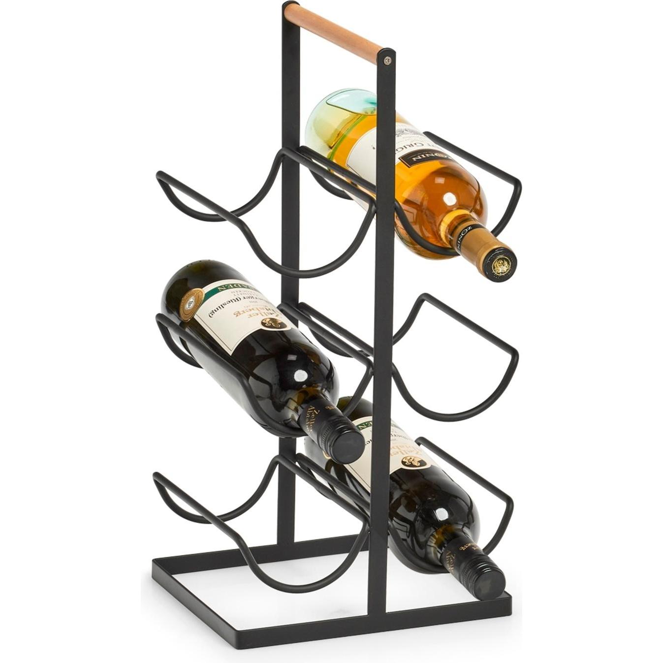 Thumbnail - Zeller Present, Weinregal, Met (20 x 23 x 46 cm)