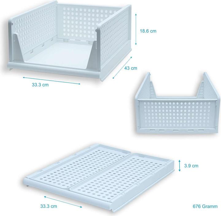 Actual product image Intirilife Storage basket for wardrobe (1 x, 43 x 33.5 x 18.5 cm)