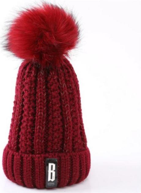 Actual product image MU Classic Knitted hat and neck warmer set (One Size) (One size)