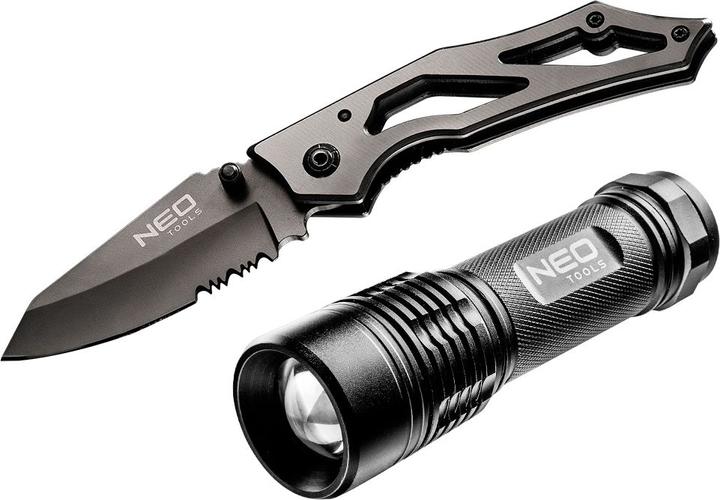 Produktbild Neo 2-teiliges Set (99-101 Taschenlampe, 63-025 Messer) (200 lm)
