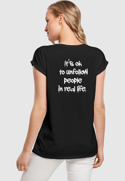 Produktbild Merchcode Ladies Unfollow Extended Shoulder Tee - 111691 (S)