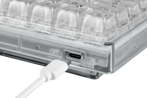 Actual product image Deltaco Gaming Gaming keyboard GAM-160-T-CH White, keyboard layout (CH, Cable)