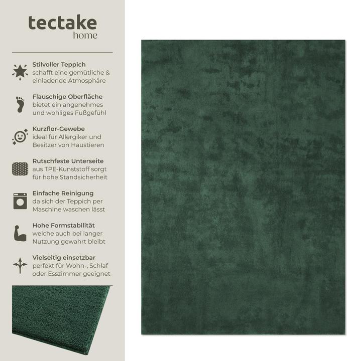 Produktbild tectake Kurzflorteppich Soft Zone (200 x 290 cm)