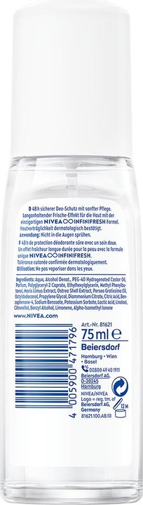Actual product image NIVEA Fresh Natural Vapo (Spray, 75 ml)